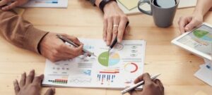 People analyzing data.